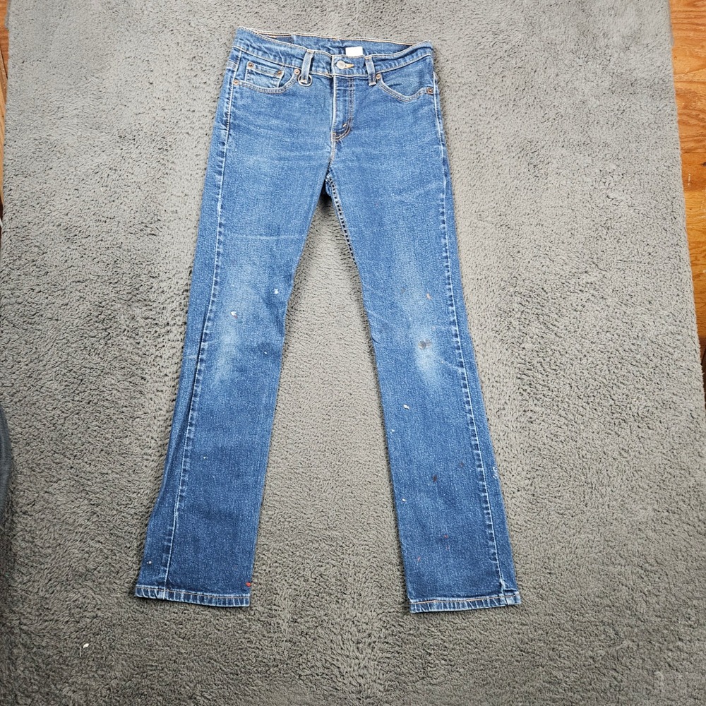 Levi's 505 Jeans Slim Fit‎ Straight Leg Blue Denim Women's Size 7 M